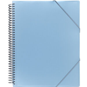 Carpeta 20 Fundas Archivex Metalizada Sobre Azul