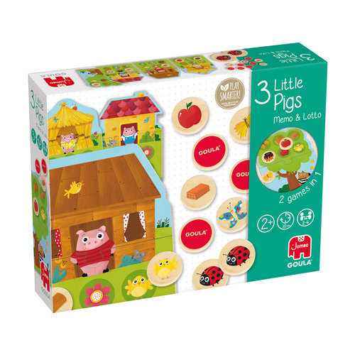 Memo & Loto Los tres cerditos - Educateka, juegos de mesa, educativos y papelería