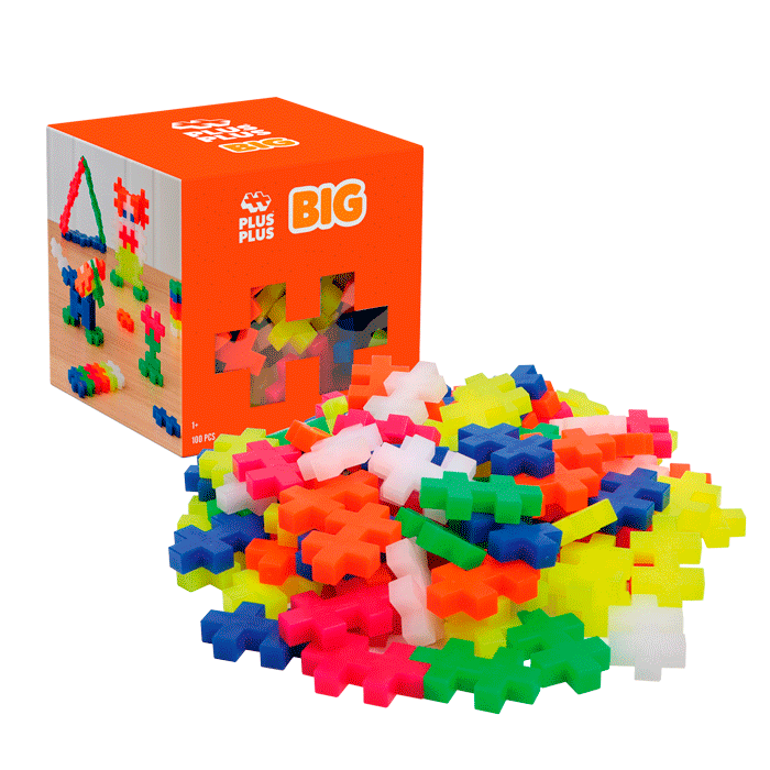 Set 100 piezas Big Neón Mix - Plus-Plus BIG
