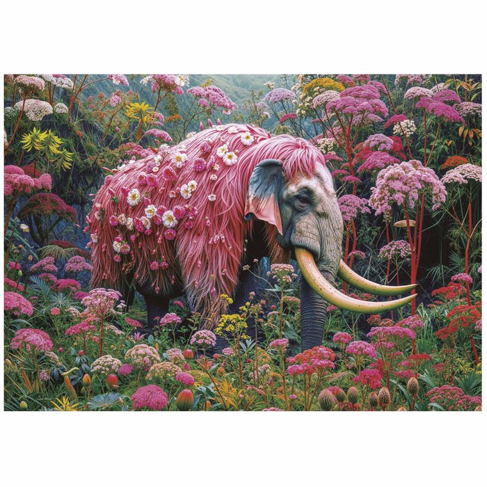 Puzzle Elefante Floral 1000 Piezas - Imagen 2